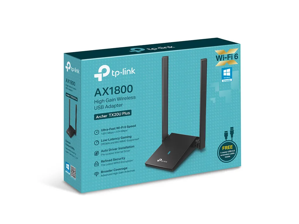 TP-Link Bežicni adapter TP-LINK Archer TX20U Plus AX1800 Dual Antennas High Gain Wireless USB Adapter Slika 3